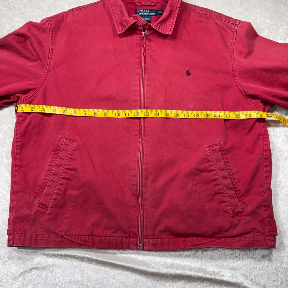 Polo Ralph Lauren Red Harrington Jacket – Classic Zip-Up - Picture 5 of 6
